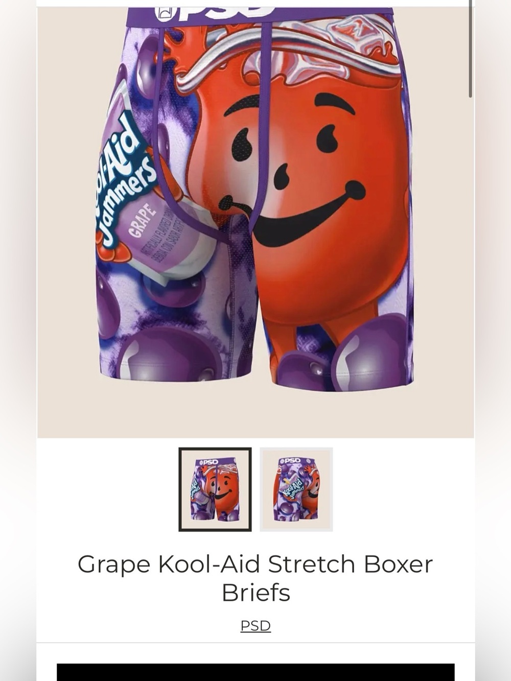 PSD Grape Kool-Aid Boxer Briefs - Purple & Red